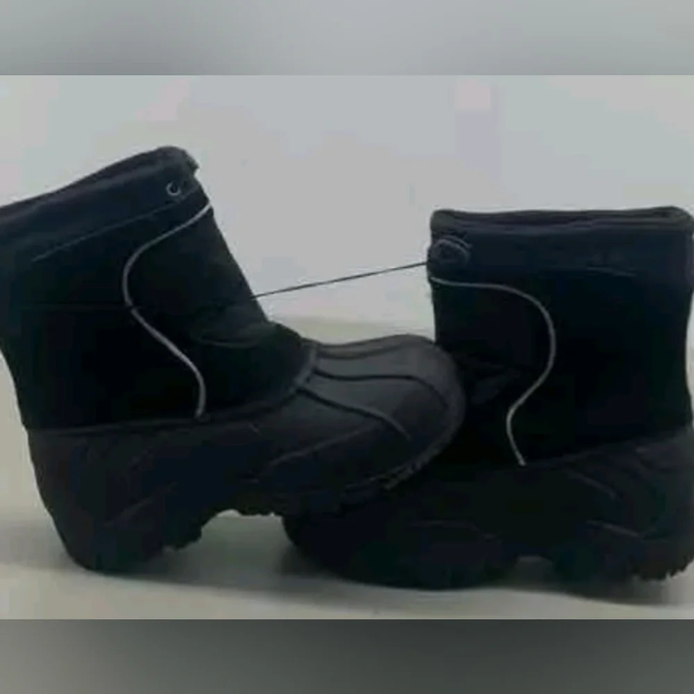 Sporto Black Winter Snow Boots Youth Boys/Girls Size XL(6-7) NWT MSRP $55